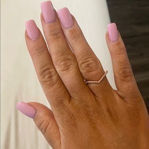 Rose gold pandora ring